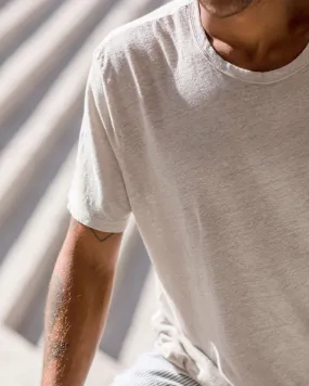 Linen Sun Tee - Bone