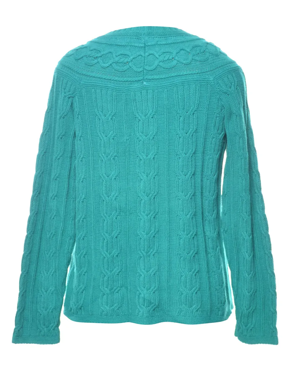 Liz Claiborne Cable Knit Jumper - M