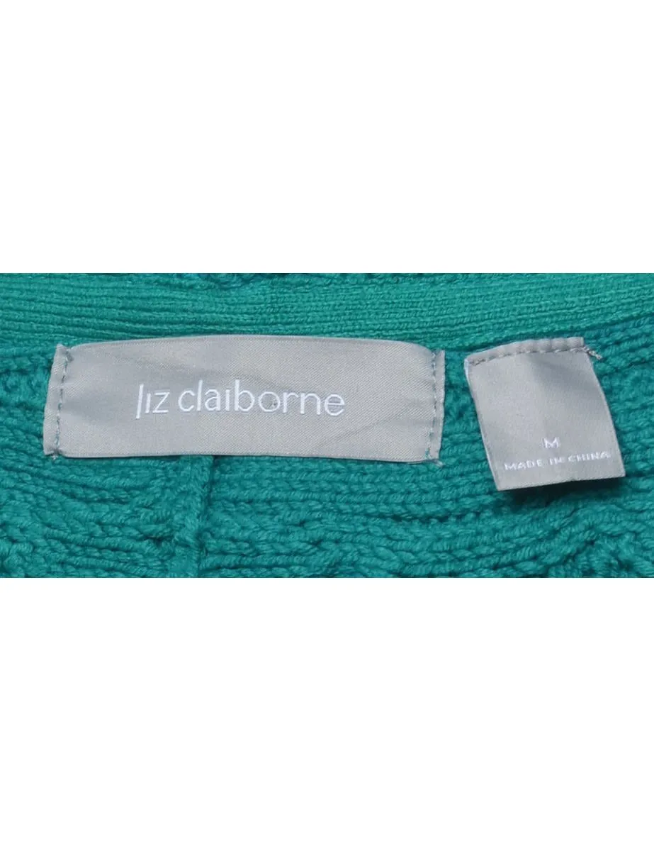 Liz Claiborne Cable Knit Jumper - M