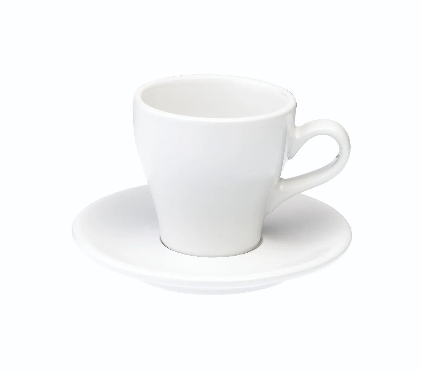 Loveramics Tulip Style Cappuccino Cup & Saucer - White (6oz/180ml)