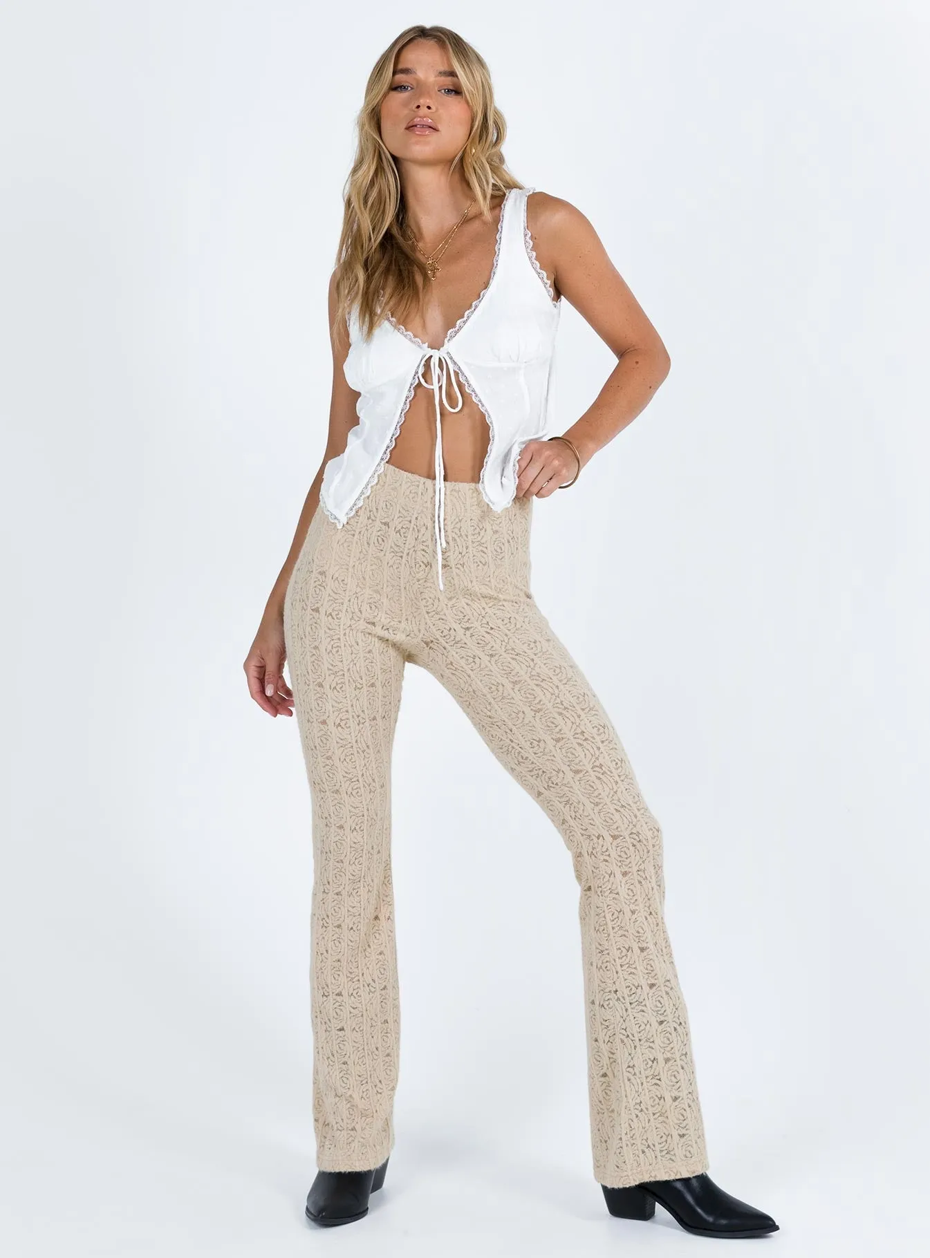 Maloney Knit Pants Cream