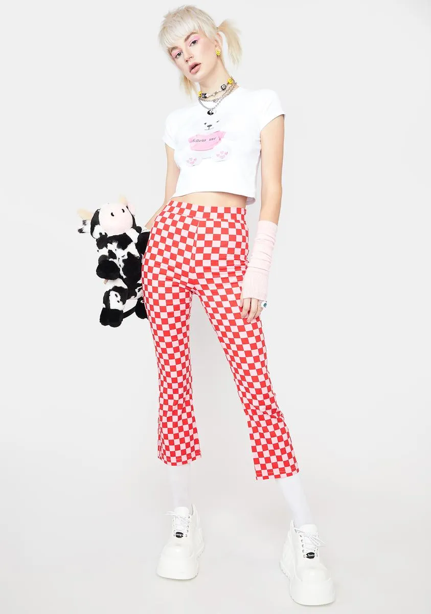 Maraschino Clash Chic Flare Pants