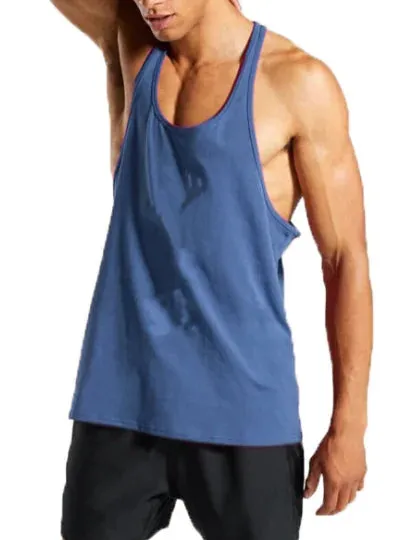 Mens Athletic Printed Gym Workout Bodybuilding Tank Top