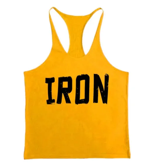 Mens Athletic Printed Gym Workout Bodybuilding Tank Top