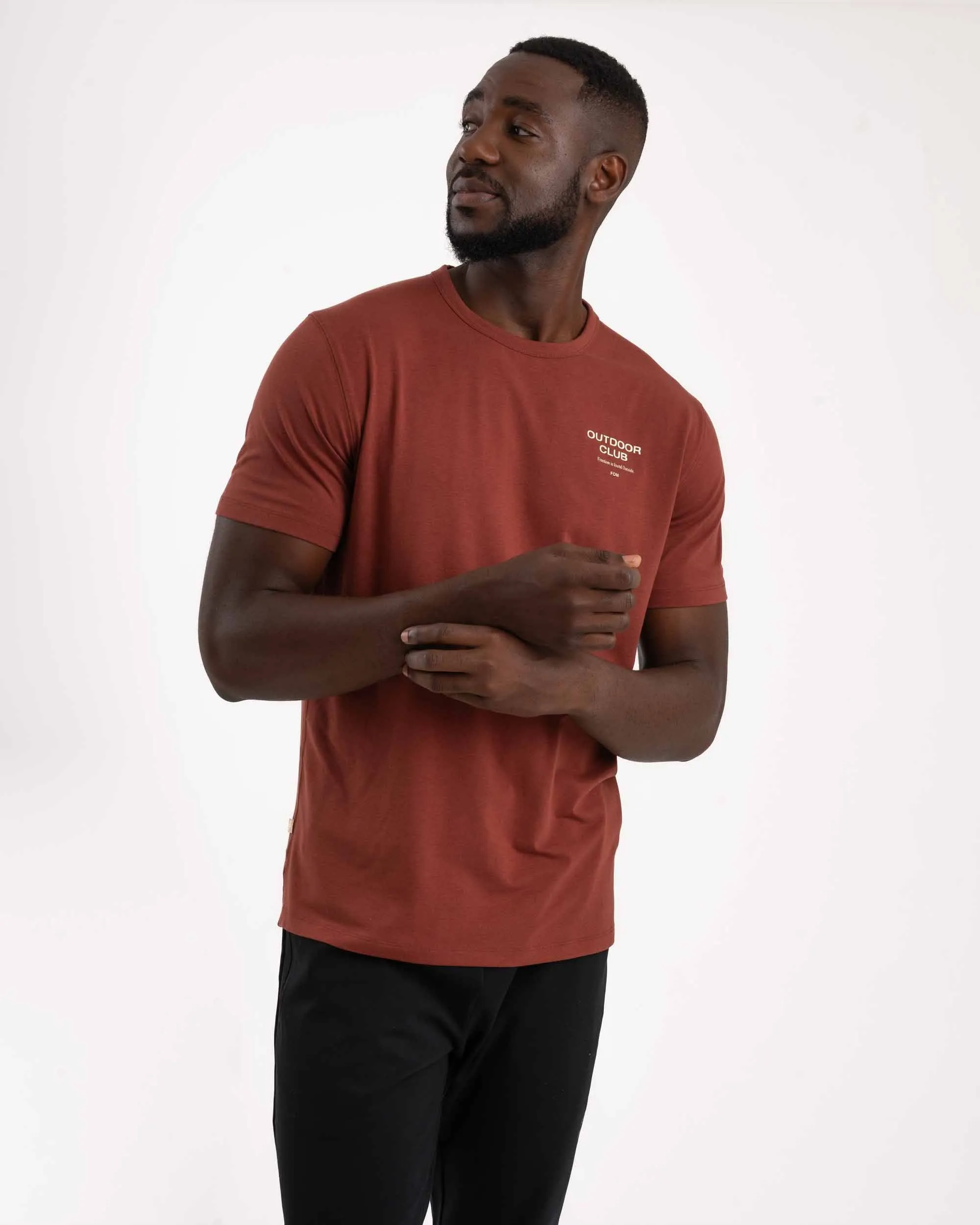 Mens Versatile Outdoor Tee - Redwood