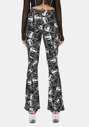 Money Attractor Flared Pants