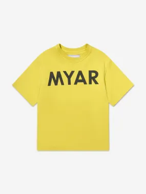 Myar Boys Cotton Logo Print T-Shirt