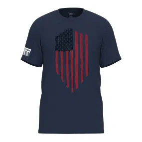 Navy Blue "Shielded Flag"