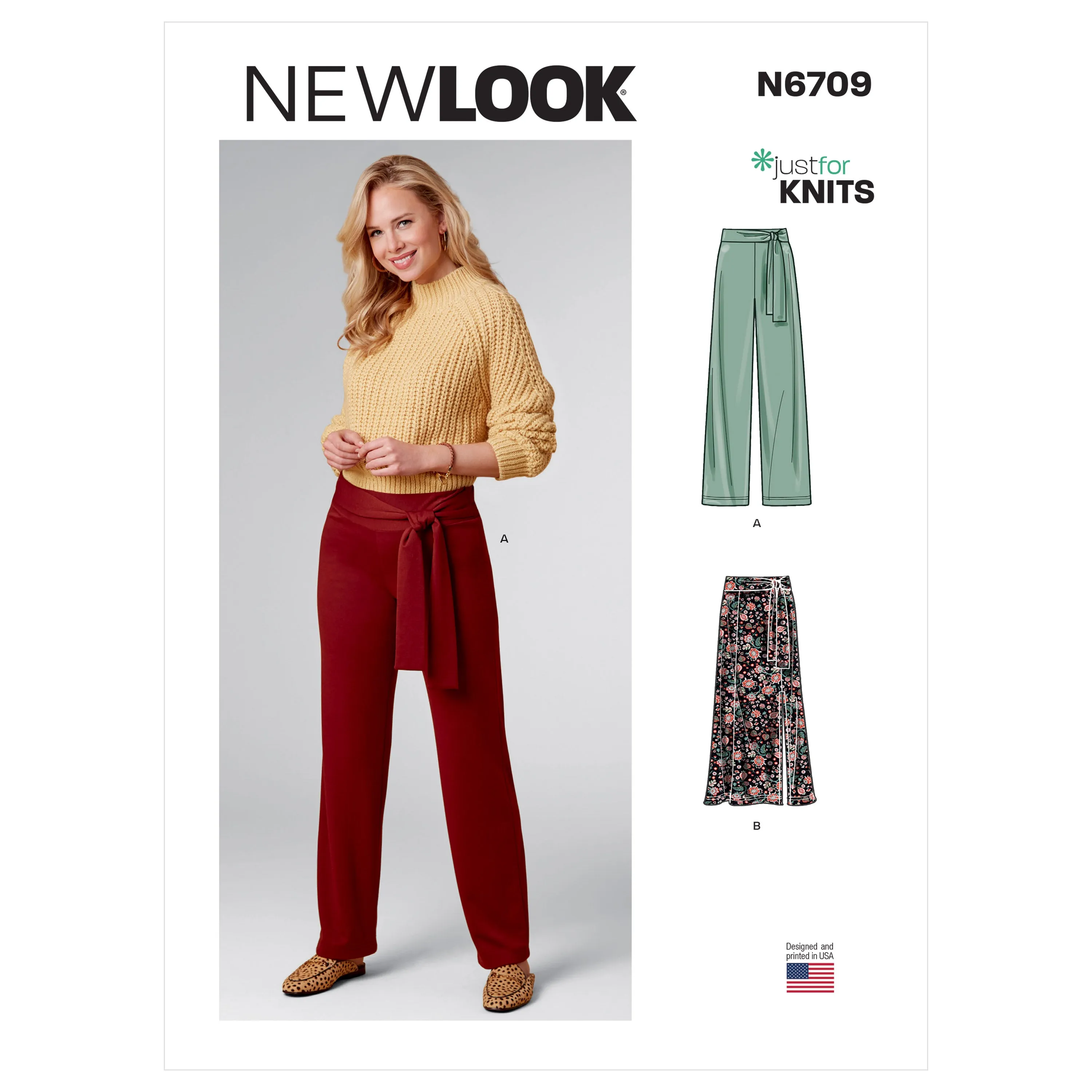 Newlook Pattern N6709 Misses Pants And Skirt