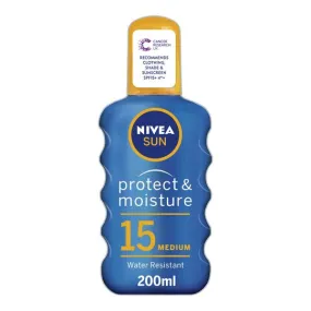 Nivea Moisturising Sun Spray Spf 15 200Ml (N)