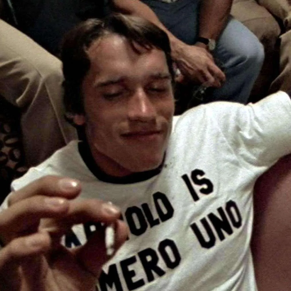 Numero Uno Ringer T-Shirt As Worn By Arnold Schwarzenegger