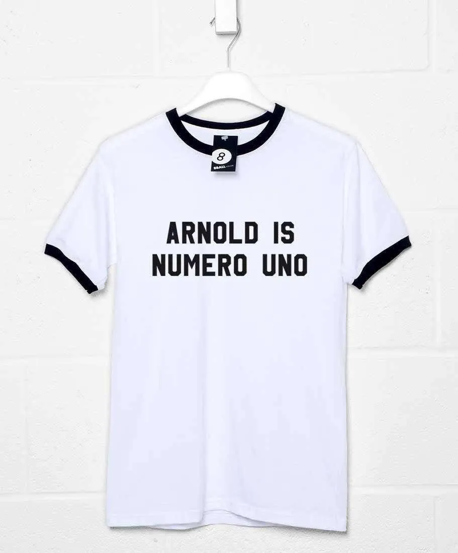 Numero Uno Ringer T-Shirt As Worn By Arnold Schwarzenegger