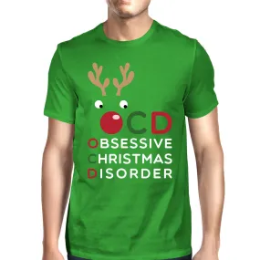 OCD Obsessive Christmas Disorder Green Unisex Tee Cute Holiday Gift