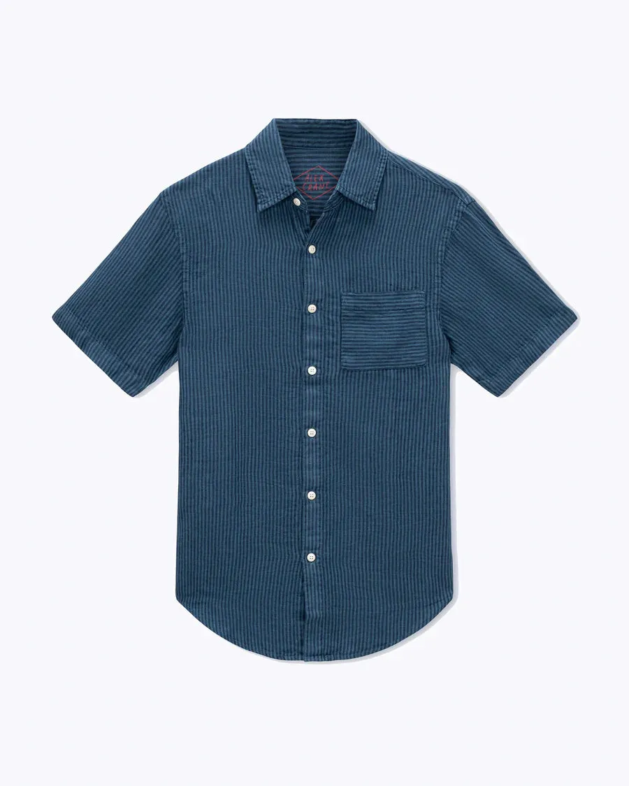 Ola Linen Shirt - Overdye Dusk