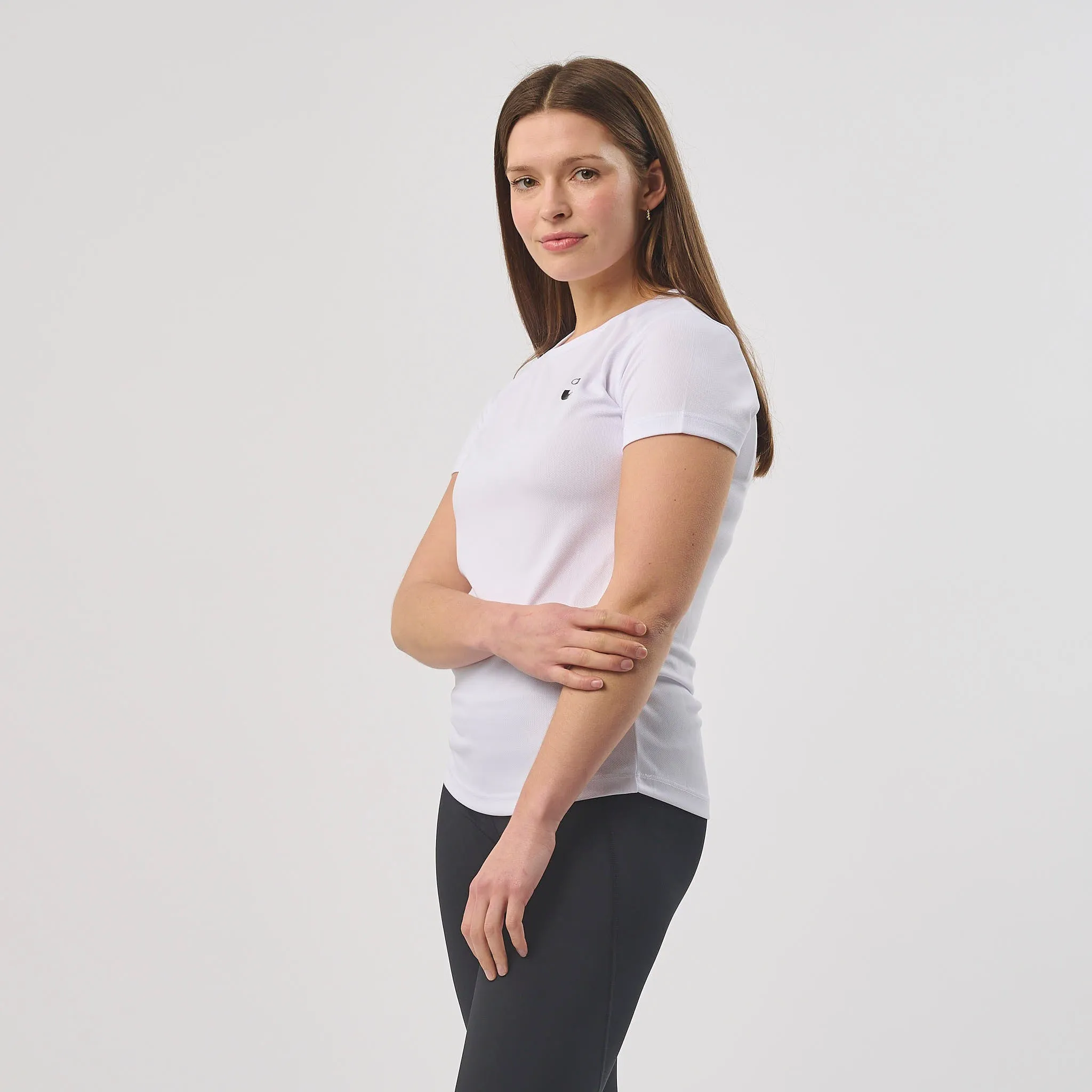 Omnitau Women's Classic Breathable Technical Gym T-Shirt - White