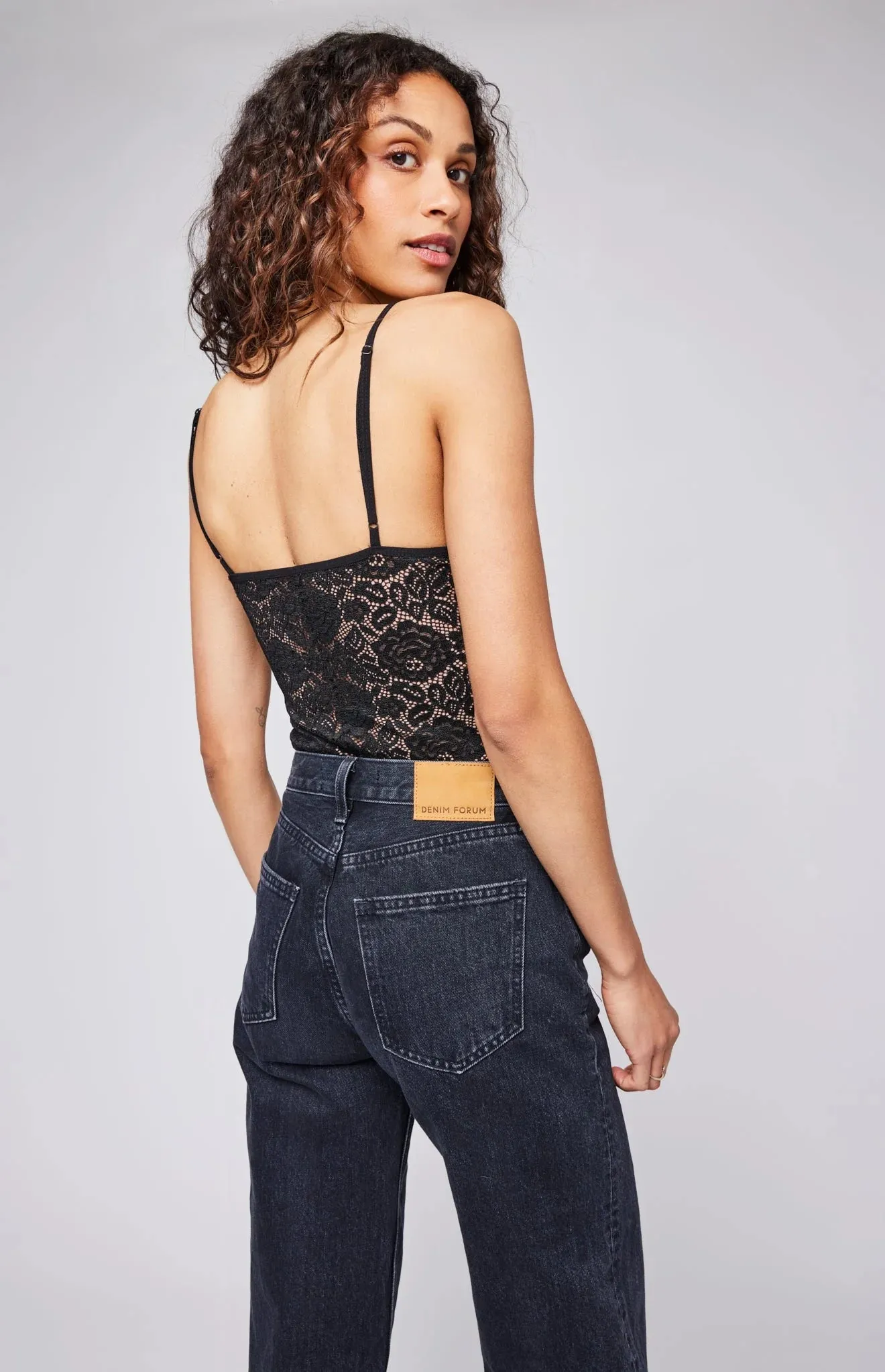 Paloma Lace Tank-Blk