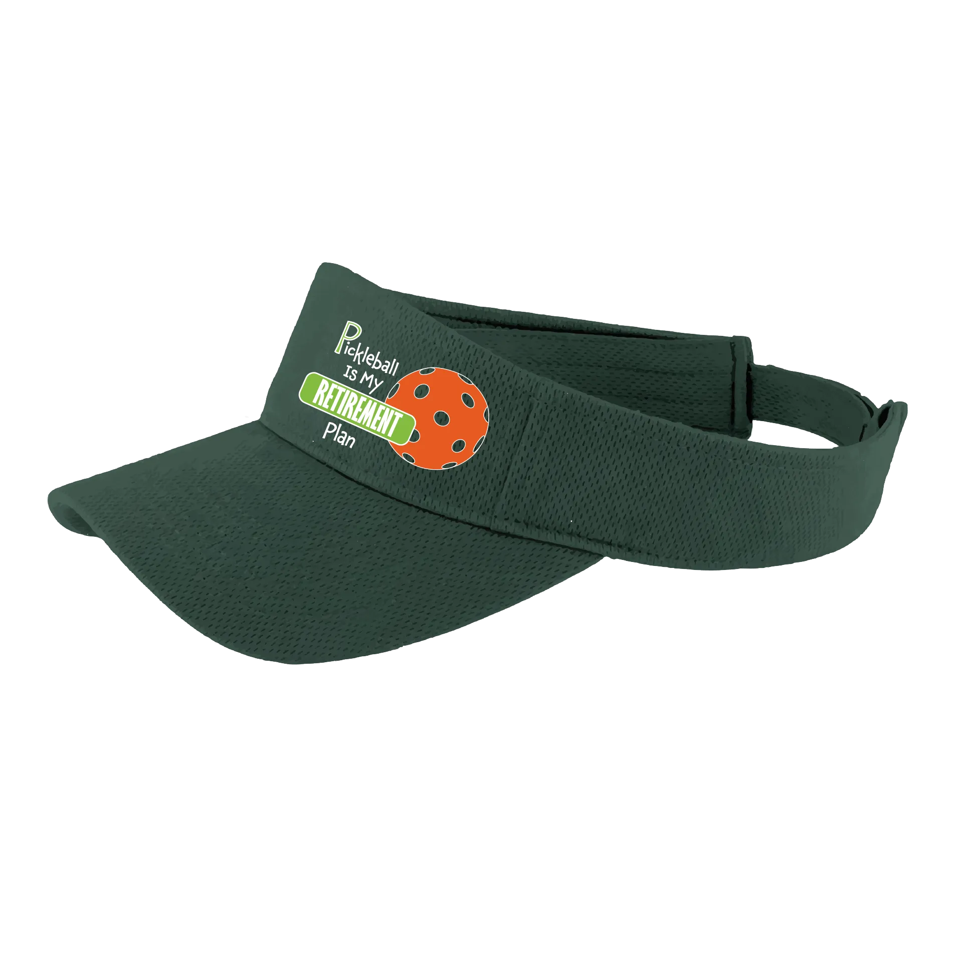 Pickleball Is My Retirement Plan | Pickleball Visors | Moisture Wicking 100% Polyester