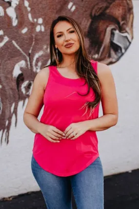 Pink Sleeveless Tank Top