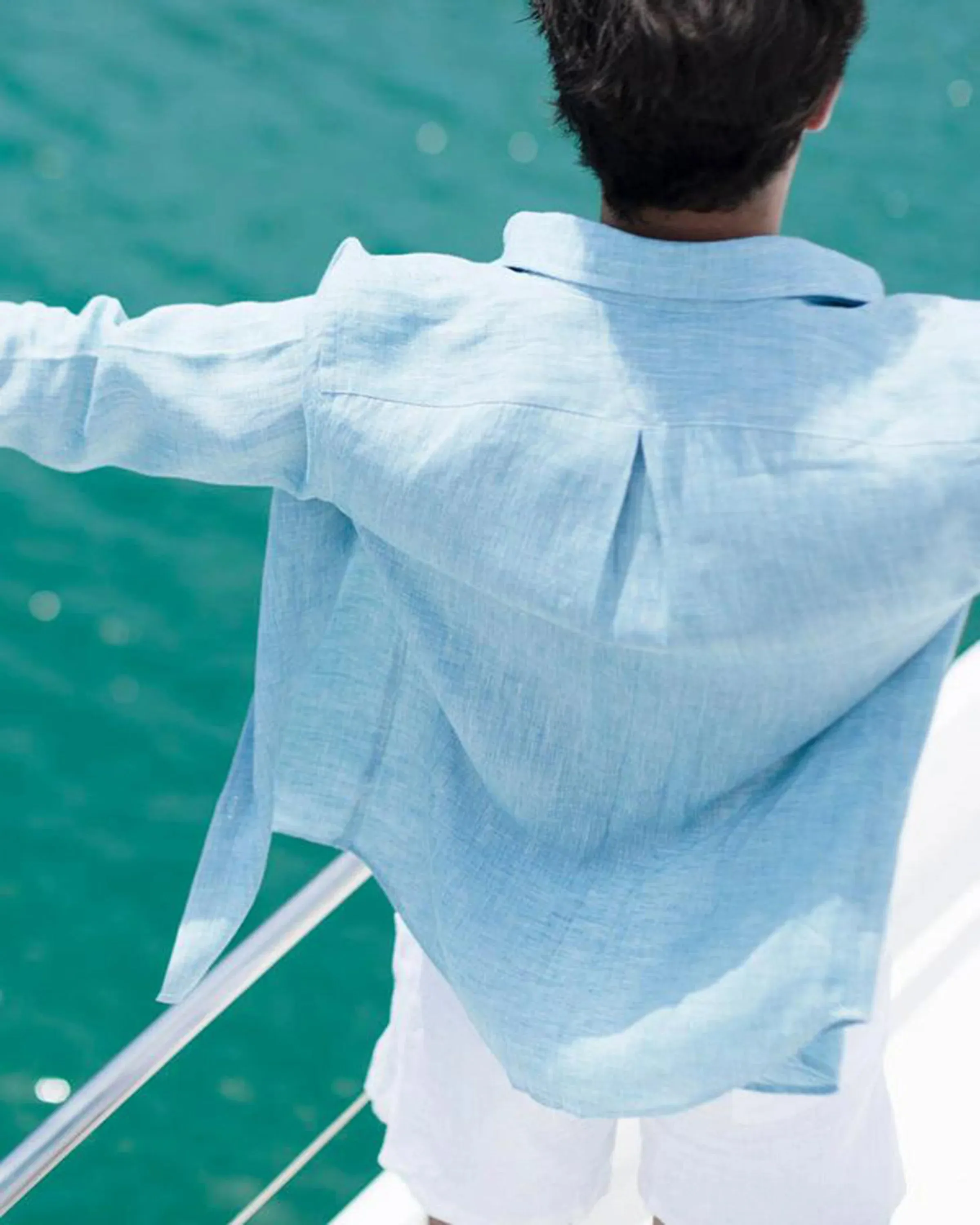 Playa Linen Shirt - Sky