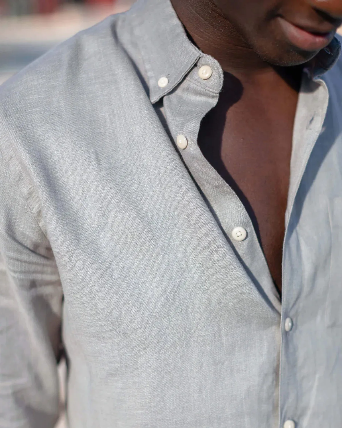 Playa Linen Shirt - Steel