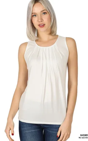 Pleated Tank Top