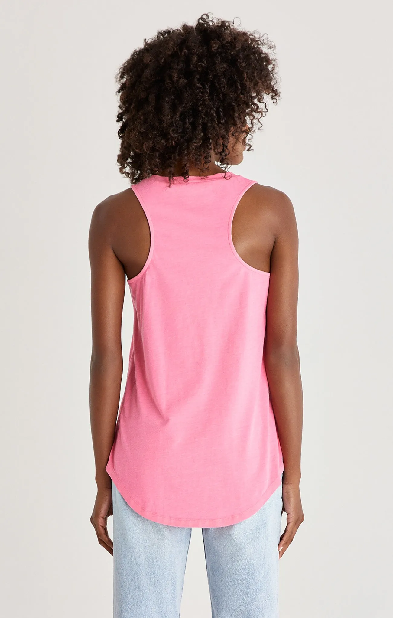 Pocket Racer Tank Flamingo