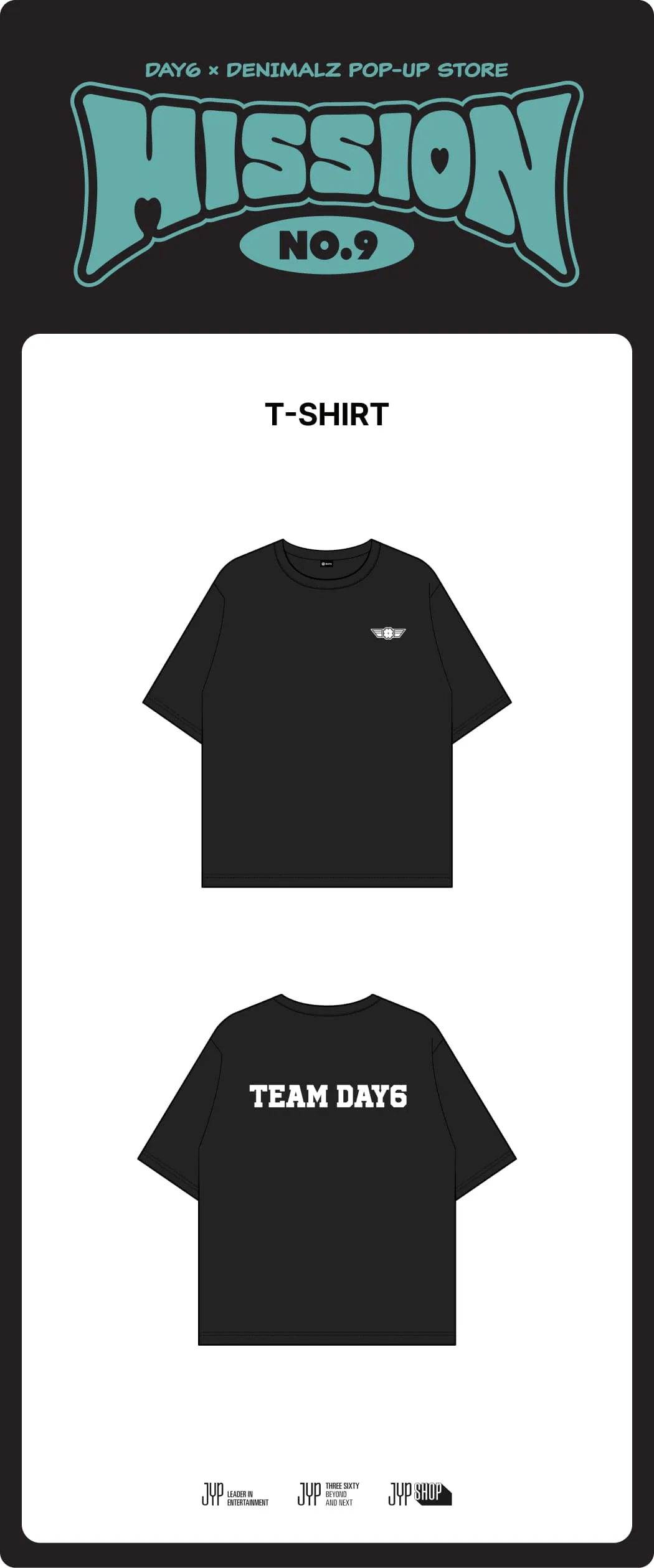 (PRE-ORDER) DAY6 - [MISSION No.9] POP-UP MD T-SHIRT