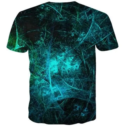 Psychedelic T shirts Men Galaxy Space Tshirts Novelty Graffiti Tshirt Anime Dizziness Tshirt Printed Gothic T shirts Funny