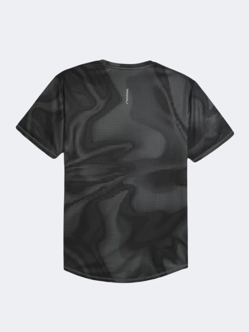 Puma Run Favorite Aop Men Running T-Shirt Black Q1