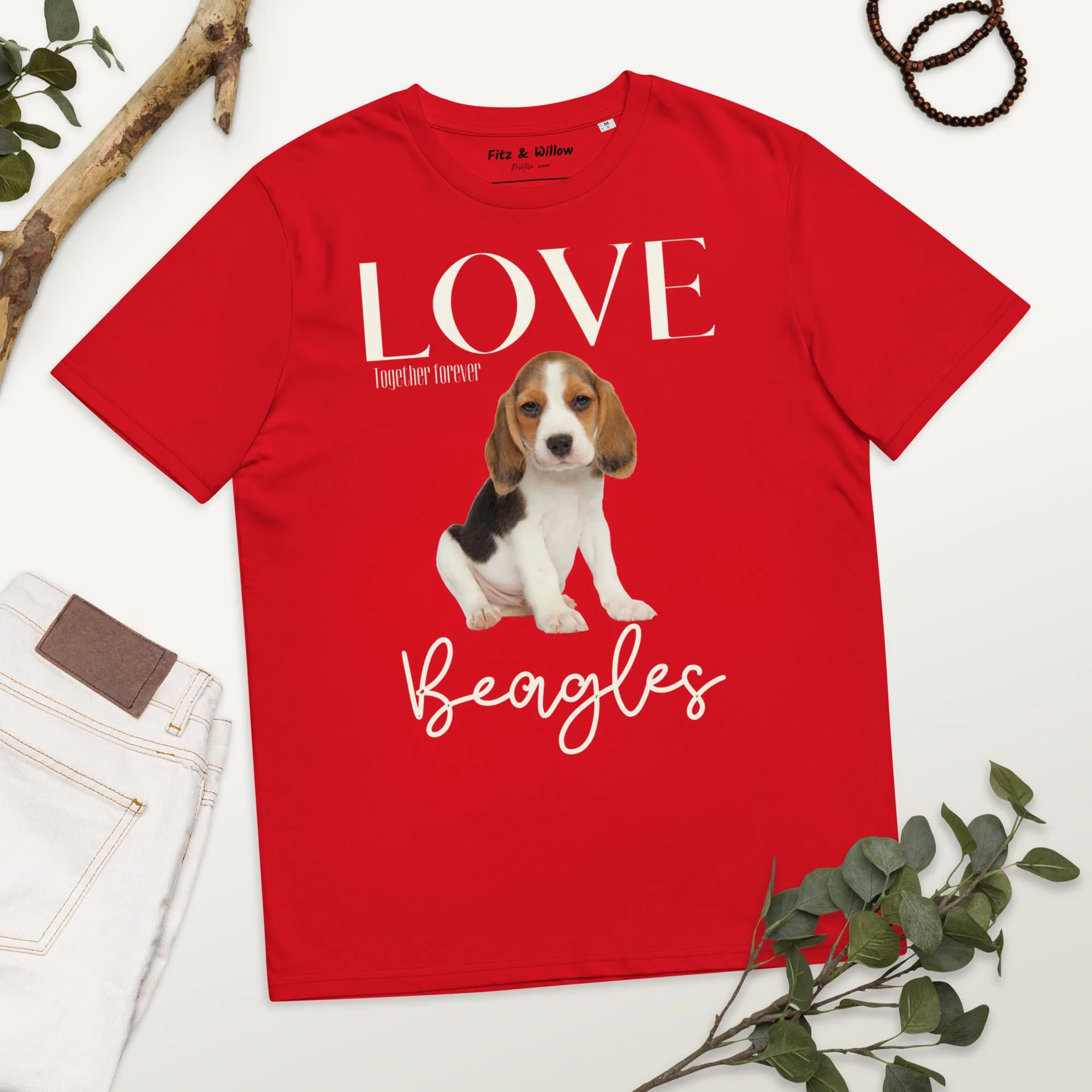 Puppy Beagle lovers, organic cotton t-shirt