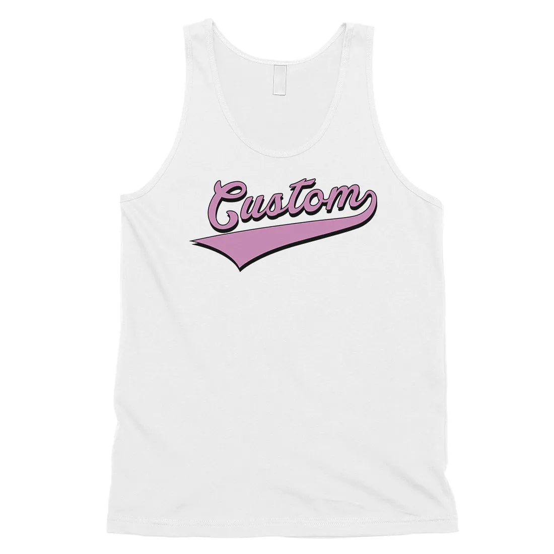 Purple College Swoosh Amazing Good Mens Personalized Tank Tops Gift