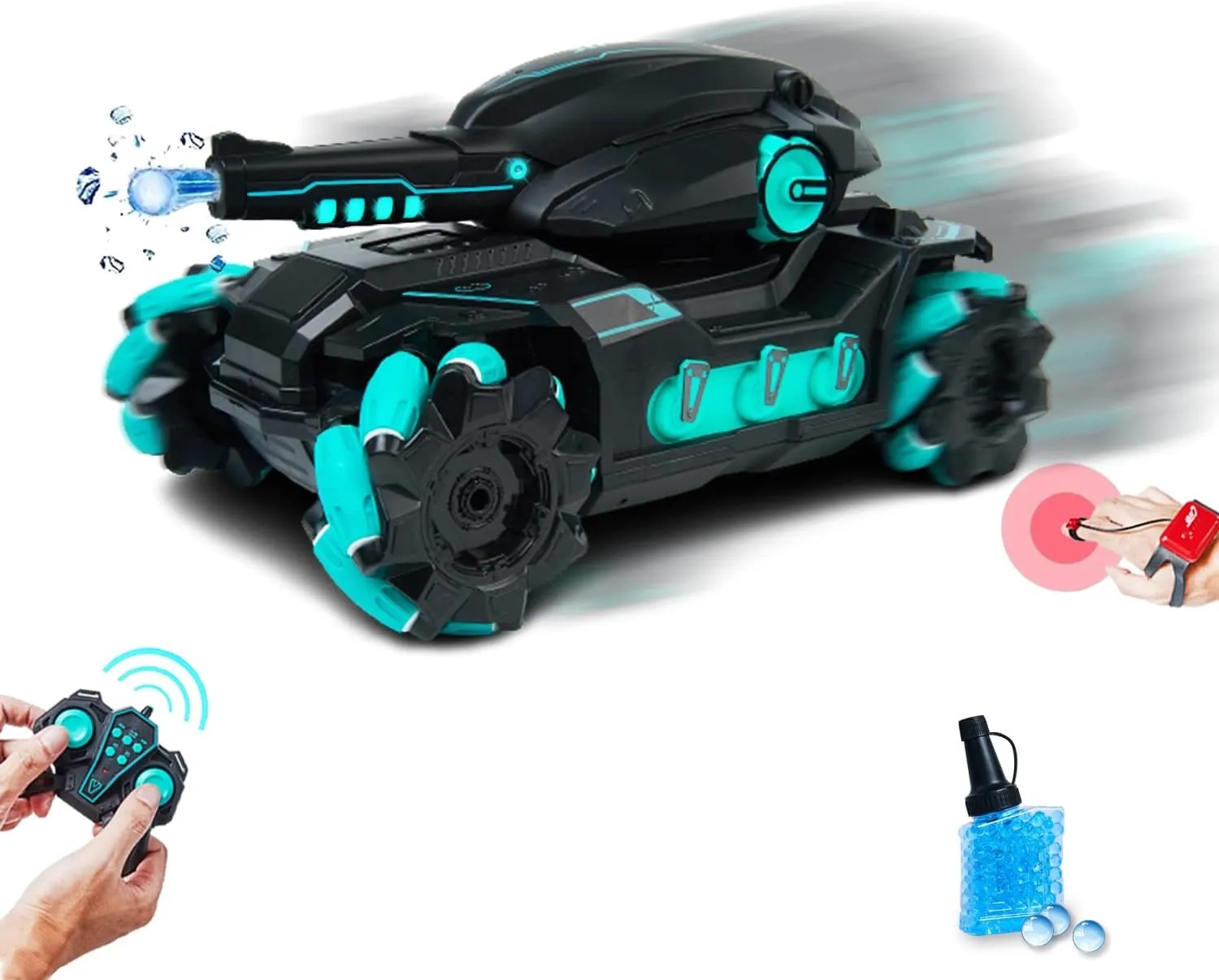 RC Gel Blaster Tank Toys