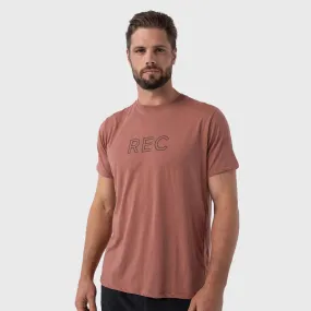 REC GEN - Men's Edge Oxy Tee - Terracotta