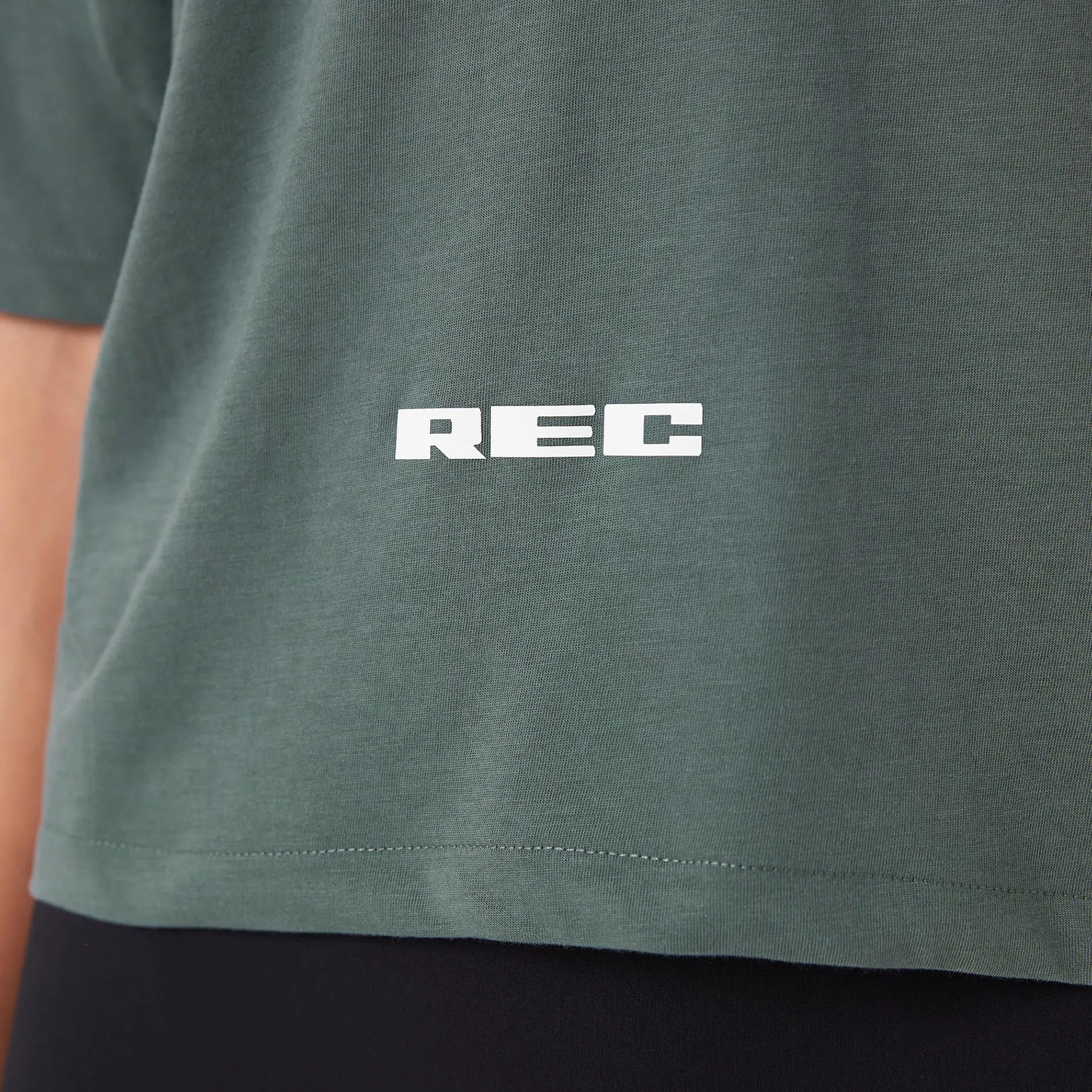 REC GEN - Oxy Float Crop Tee Dk Jade