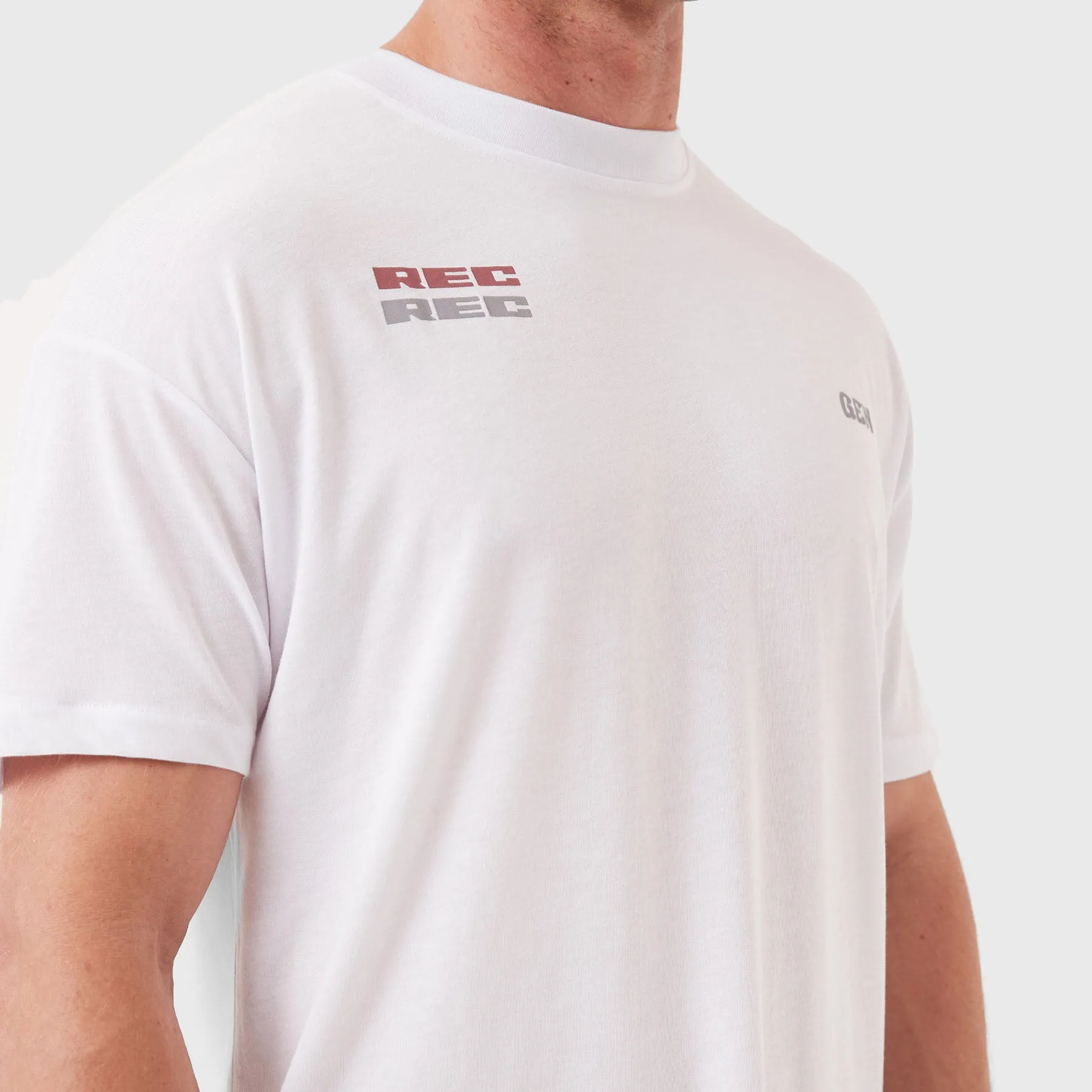 REC GEN - Oxy Mass Decal Tee White