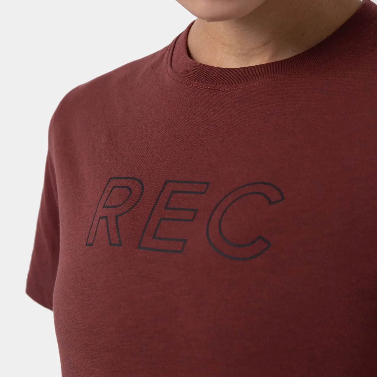 REC GEN - Women's Oxy Edge Crop Tee - Dk Cherry