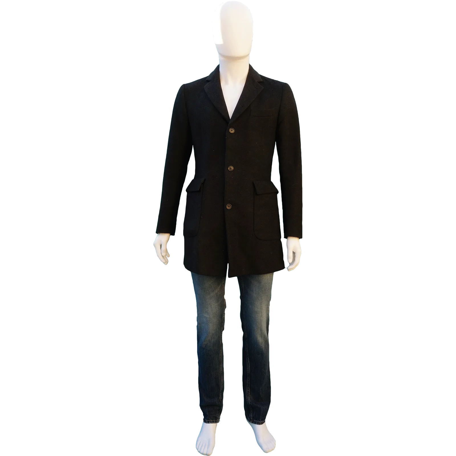 RICE MEN'S WOOL CAR COAT