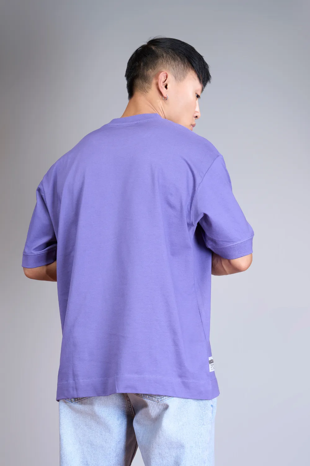 Rich Violet - Oversized drop shoulder