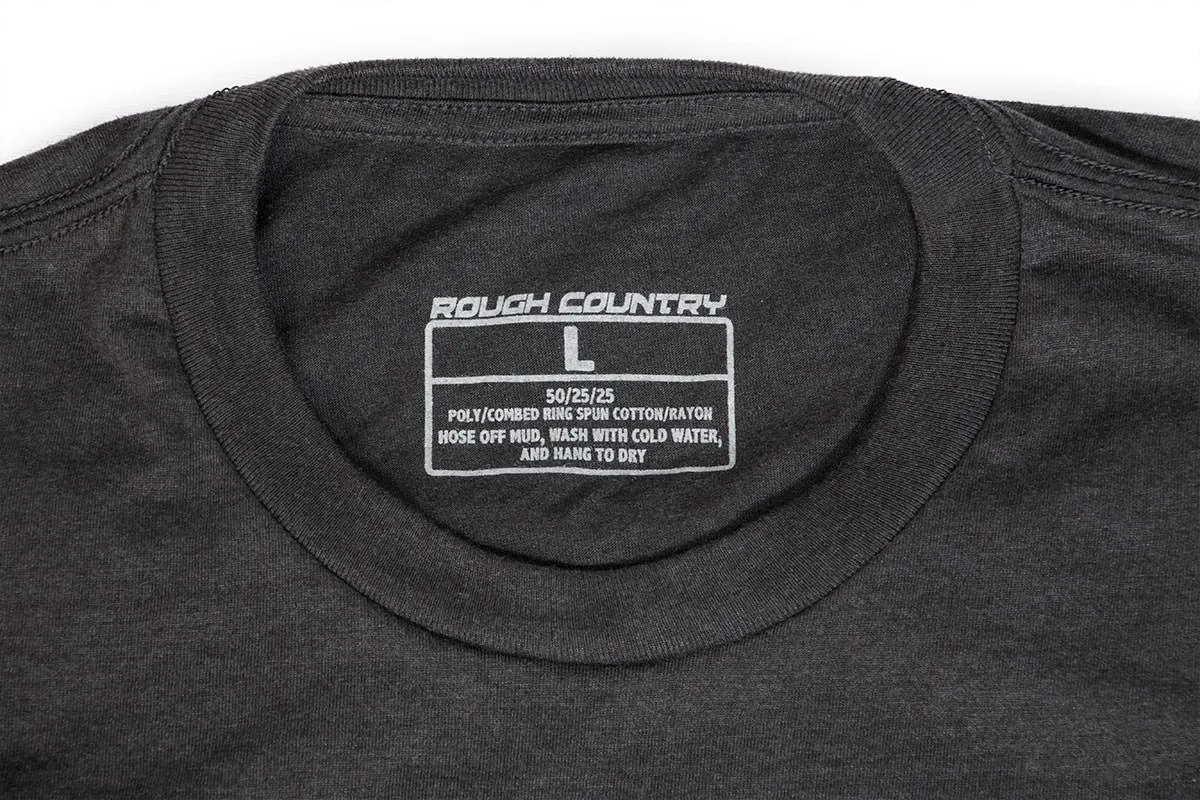 Rough Country T-Shirt - Born & Raised - Black - LG