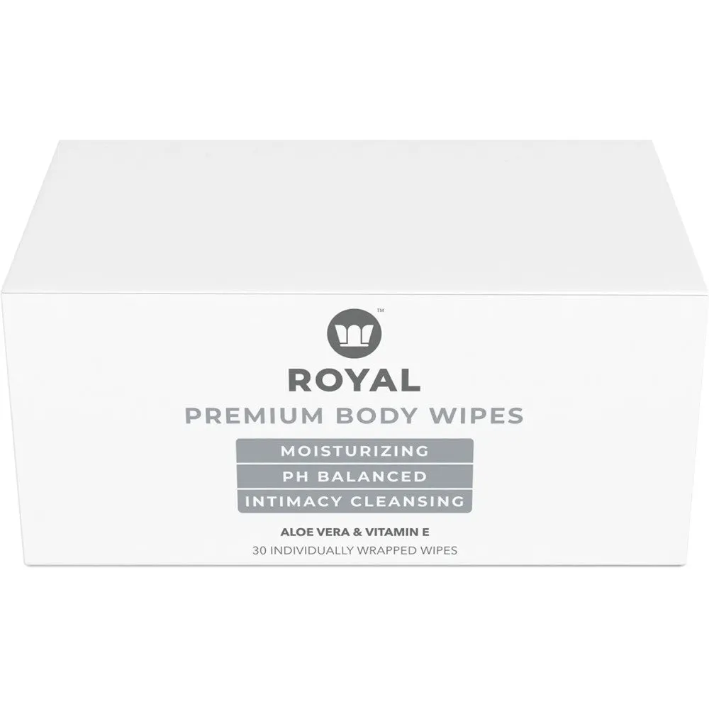 Royal Condom Intimacy Cleansing Wipes 30ct