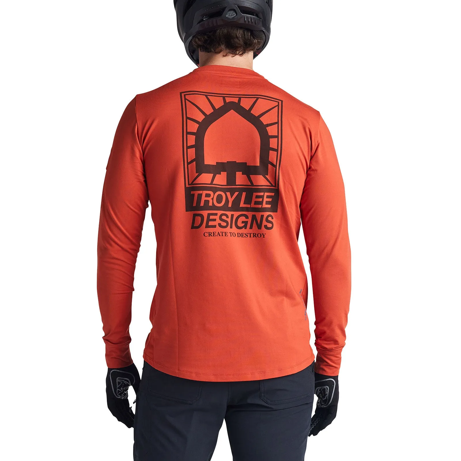 Ruckus Long Sleeve Ride Tee Create To Destroy Brick