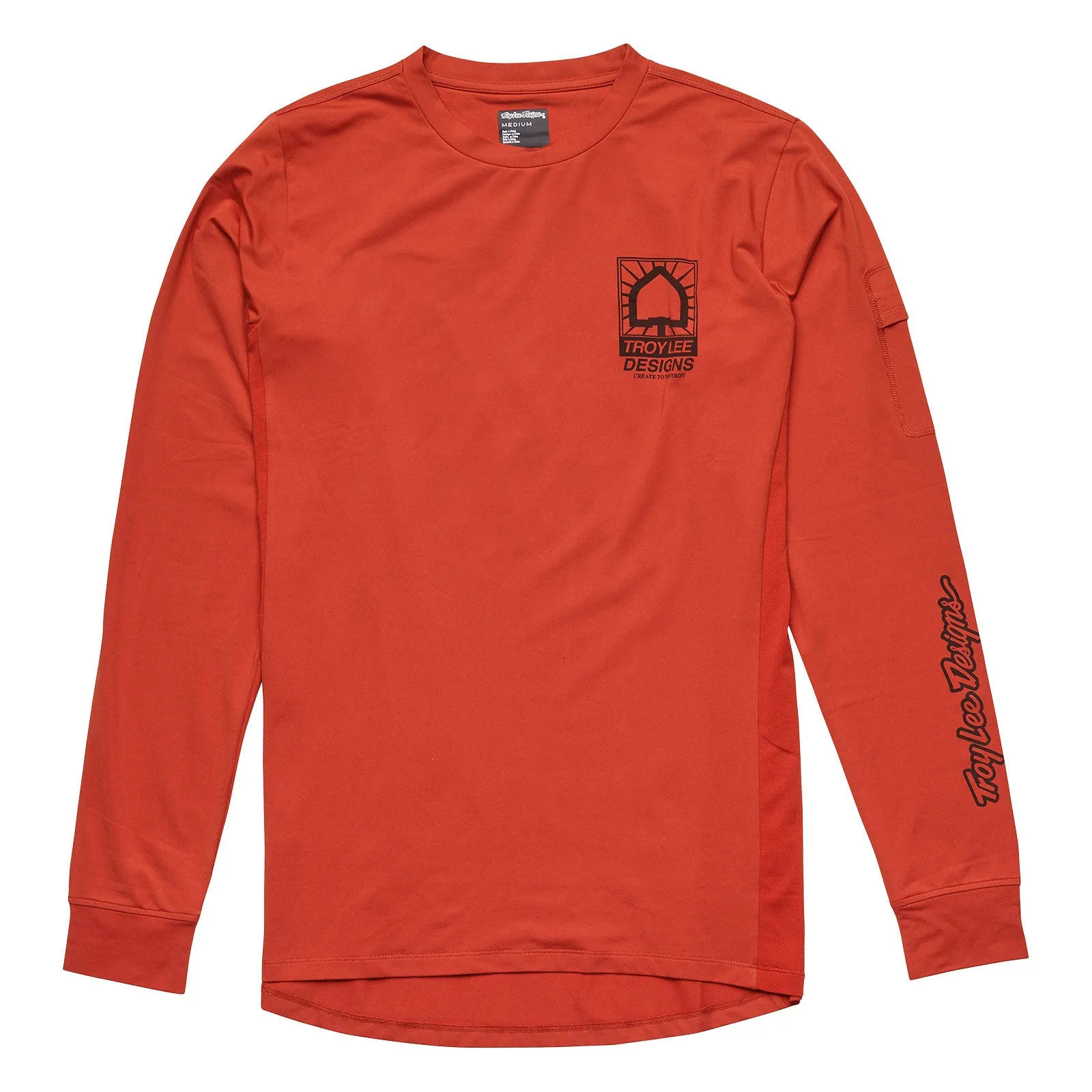 Ruckus Long Sleeve Ride Tee Create To Destroy Brick