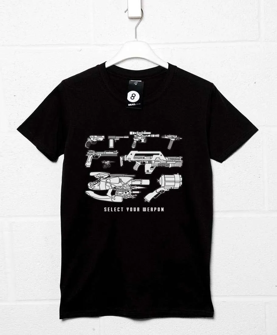 Select Your Weapon Movie Guns T-Shirt