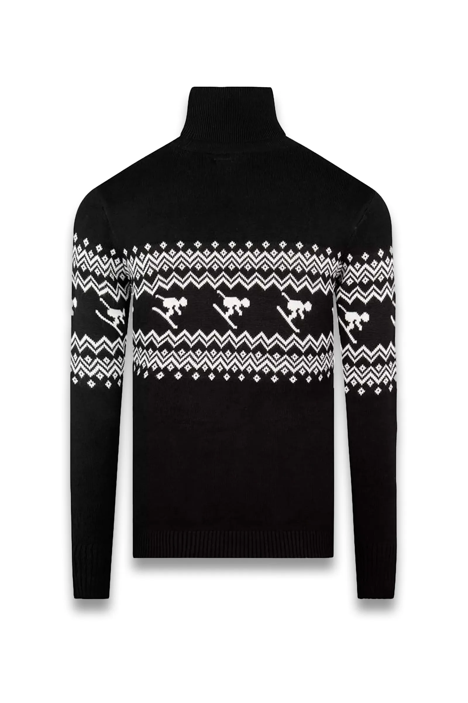 Slim Fit Ski Design Roll Neck Jumper