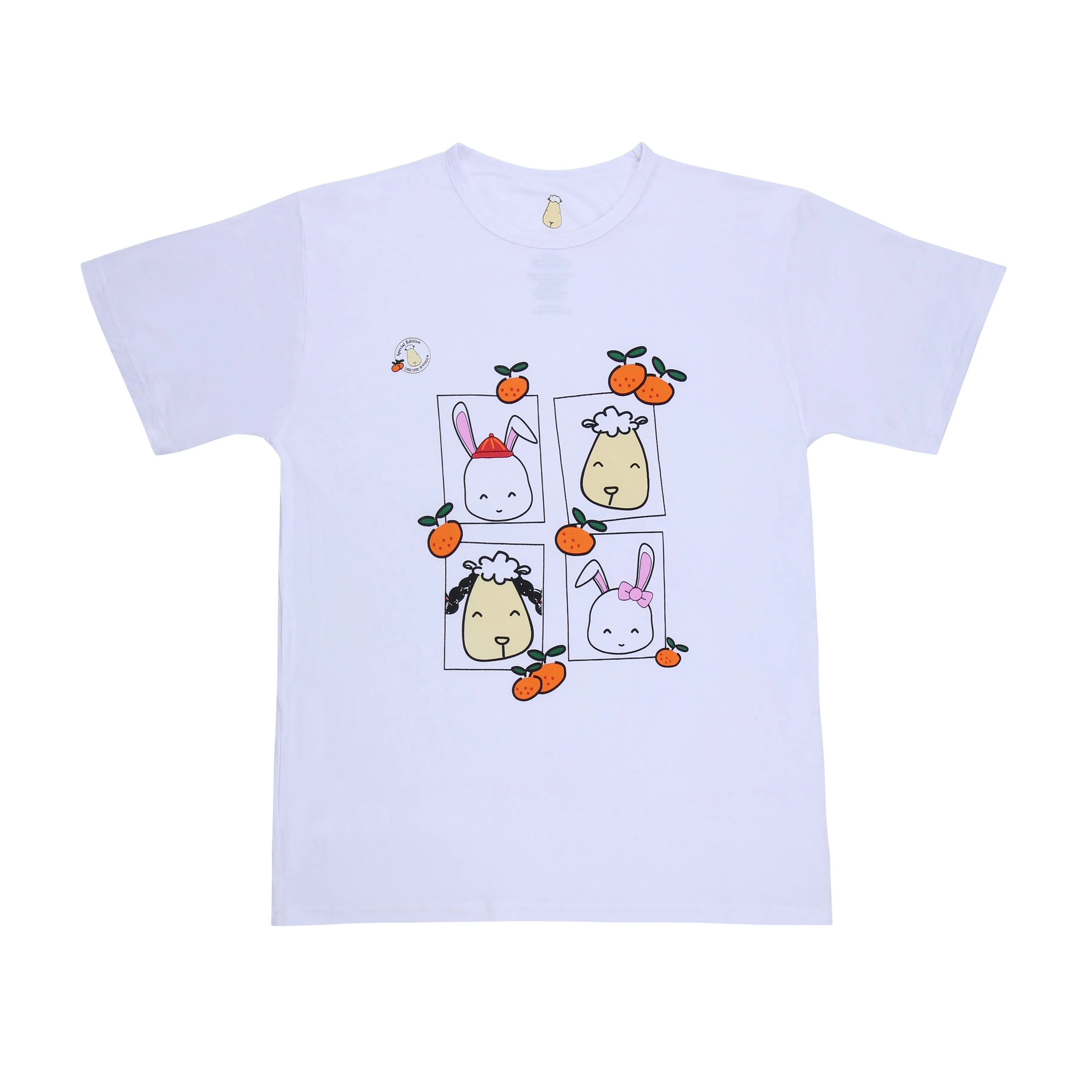 SPECIAL EDITION - Unisex Short Sleeve T-Shirt Happy Rabbit Year White