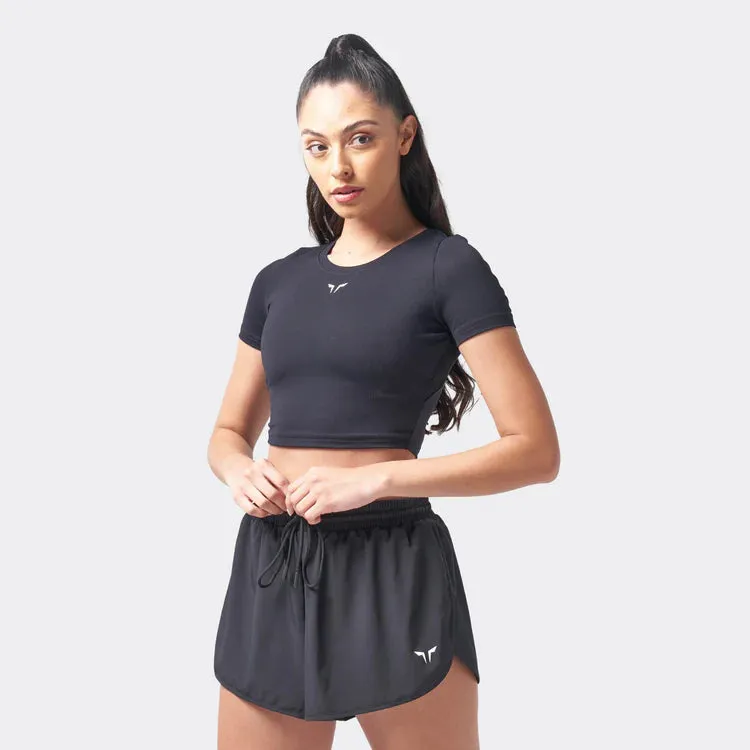 SQUATWOLF Women Essential Cropped Tee