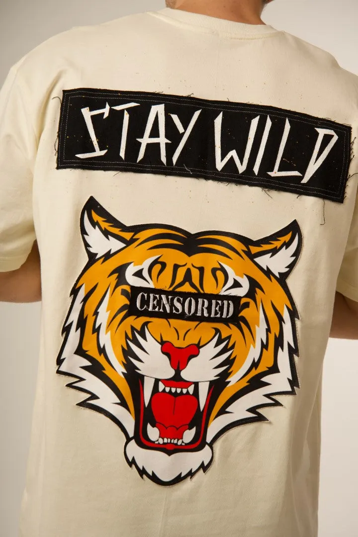 ‘STAY WILD’ OFF WHITE VALKYRE T-SHIRT