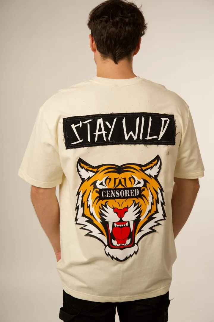 ‘STAY WILD’ OFF WHITE VALKYRE T-SHIRT