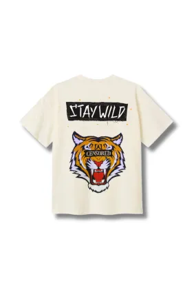 ‘STAY WILD’ OFF WHITE VALKYRE T-SHIRT