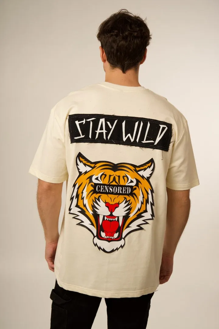 ‘STAY WILD’ OFF WHITE VALKYRE T-SHIRT